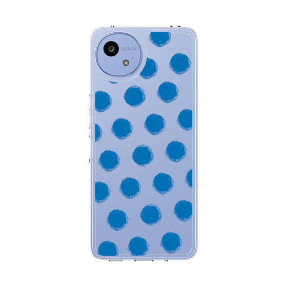 Slim Protection Case［ Original - Favorite Color Polka Dots - Blue ］