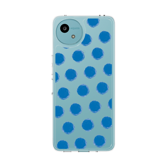 Slim Protection Case［ Original - Favorite Color Polka Dots - Blue ］
