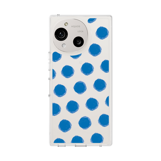 Slim Protection Case［ Original - Favorite Color Polka Dots - Blue ］