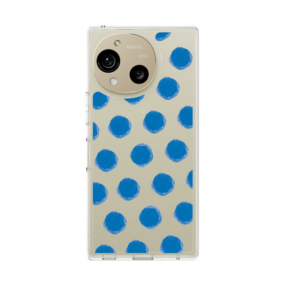 Slim Protection Case［ Original - Favorite Color Polka Dots - Blue ］