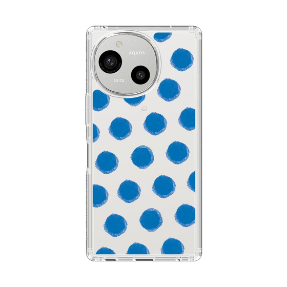Slim Protection Case［ Original - Favorite Color Polka Dots - Blue ］
