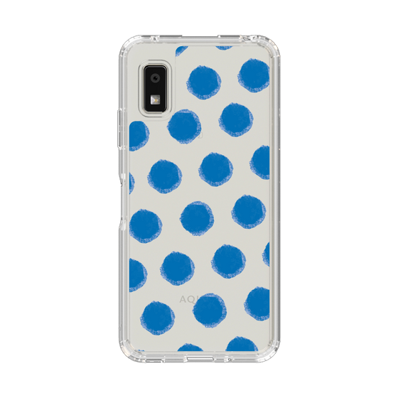 Slim Protection Case［ Original - Favorite Color Polka Dots - Blue ］