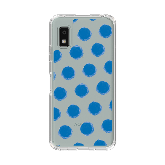 Slim Protection Case［ Original - Favorite Color Polka Dots - Blue ］