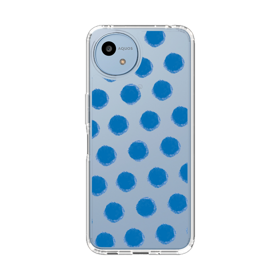 Slim Protection Case［ Original - Favorite Color Polka Dots - Blue ］