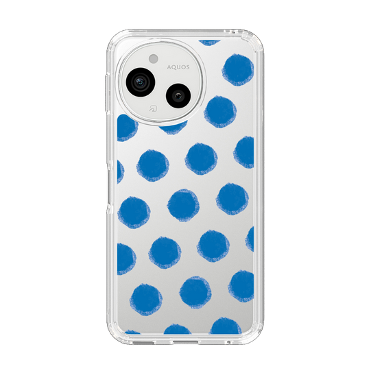 Slim Protection Case［ Original - Favorite Color Polka Dots - Blue ］