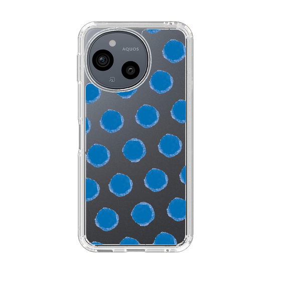 Slim Protection Case［ Original - Favorite Color Polka Dots - Blue ］