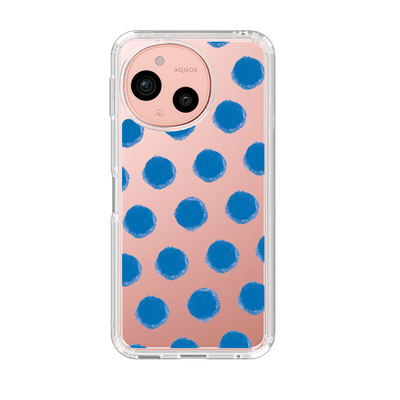 Slim Protection Case［ Original - Favorite Color Polka Dots - Blue ］