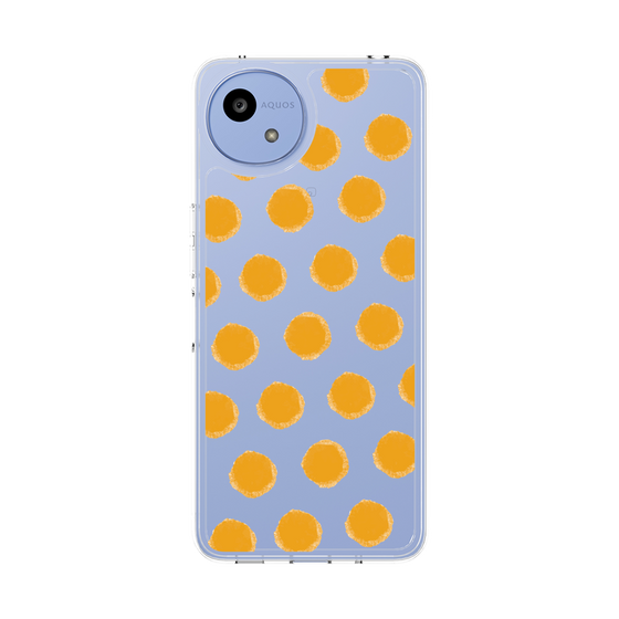 Slim Protection Case［ Original - Favorite Color Polka Dots - Orange ］