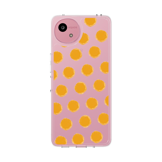 Slim Protection Case［ Original - Favorite Color Polka Dots - Orange ］