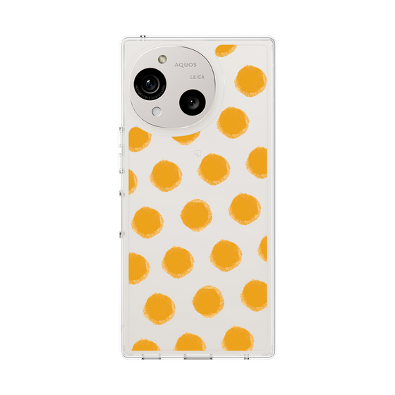 Slim Protection Case［ Original - Favorite Color Polka Dots - Orange ］