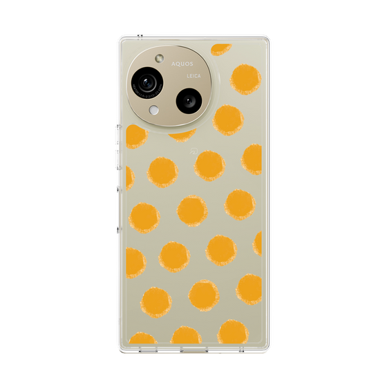 Slim Protection Case［ Original - Favorite Color Polka Dots - Orange ］