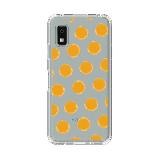 Slim Protection Case［ Original - Favorite Color Polka Dots - Orange ］