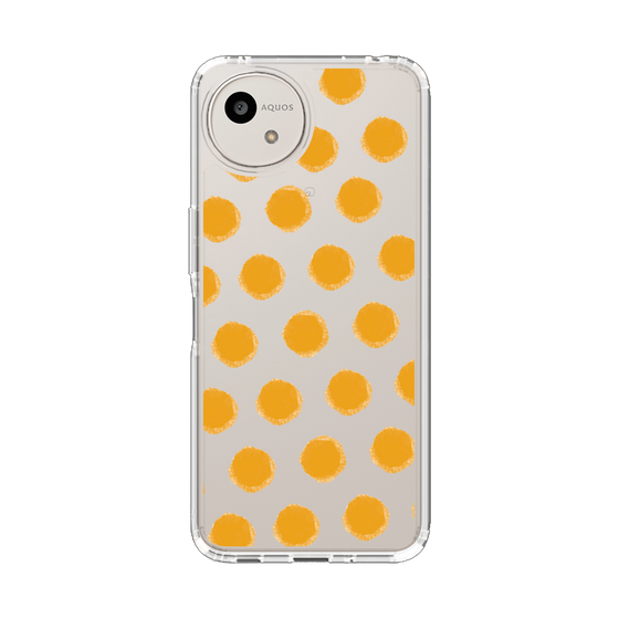 Slim Protection Case［ Original - Favorite Color Polka Dots - Orange ］