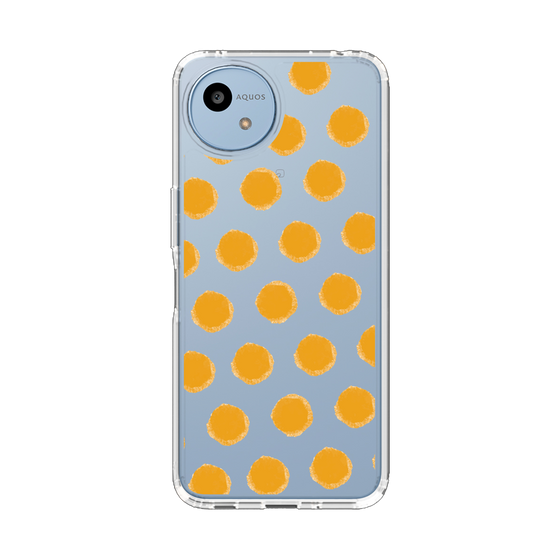 Slim Protection Case［ Original - Favorite Color Polka Dots - Orange ］