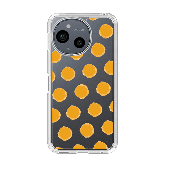 Slim Protection Case［ Original - Favorite Color Polka Dots - Orange ］