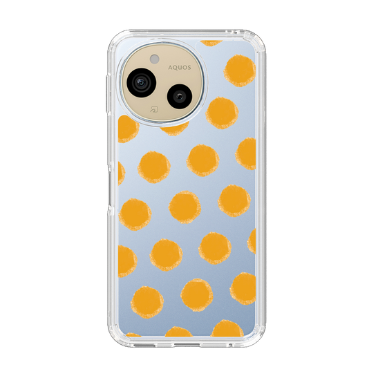 Slim Protection Case［ Original - Favorite Color Polka Dots - Orange ］