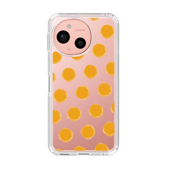 Slim Protection Case［ Original - Favorite Color Polka Dots - Orange ］