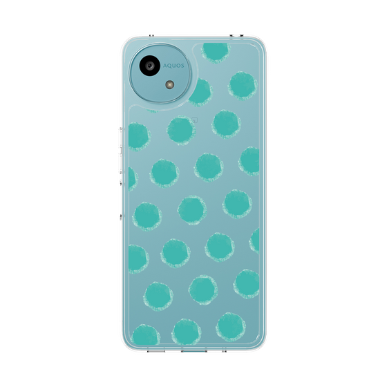 Slim Protection Case［ Original - Favorite Color Polka Dots - Green ］
