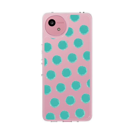 Slim Protection Case［ Original - Favorite Color Polka Dots - Green ］