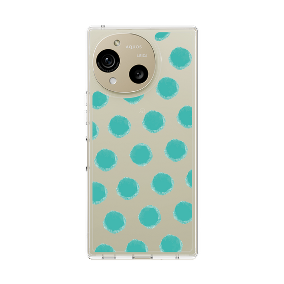 Slim Protection Case［ Original - Favorite Color Polka Dots - Green ］