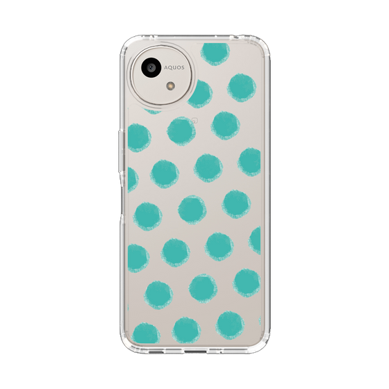 Slim Protection Case［ Original - Favorite Color Polka Dots - Green ］