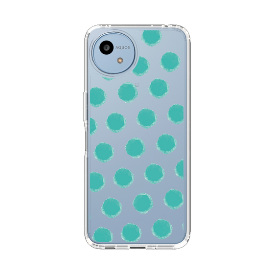 Slim Protection Case［ Original - Favorite Color Polka Dots - Green ］