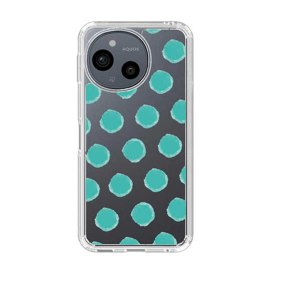 Slim Protection Case［ Original - Favorite Color Polka Dots - Green ］