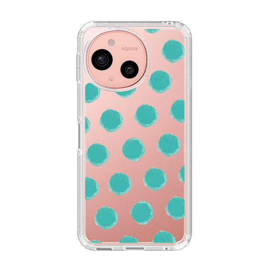 Slim Protection Case［ Original - Favorite Color Polka Dots - Green ］