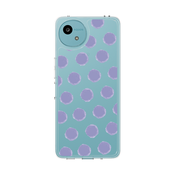 Slim Protection Case［ Original - Favorite Color Polka Dots - Purple ］