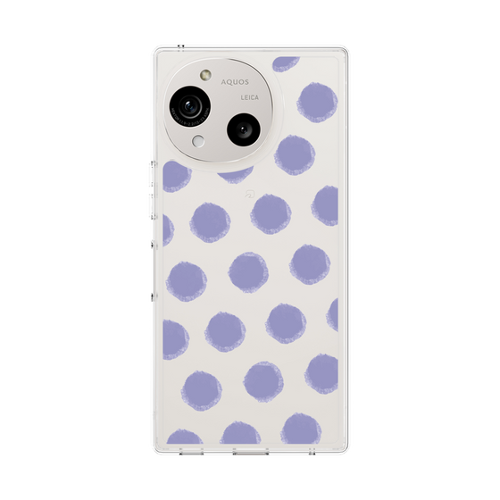 Slim Protection Case［ Original - Favorite Color Polka Dots - Purple ］