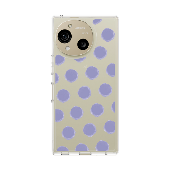 Slim Protection Case［ Original - Favorite Color Polka Dots - Purple ］