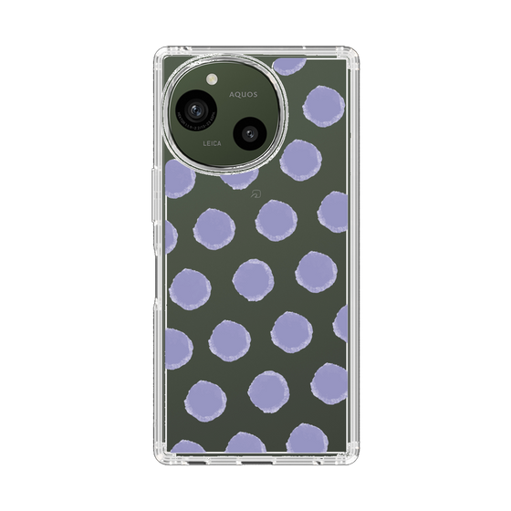 Slim Protection Case［ Original - Favorite Color Polka Dots - Purple ］
