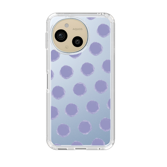 Slim Protection Case［ Original - Favorite Color Polka Dots - Purple ］