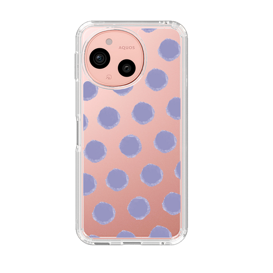 Slim Protection Case［ Original - Favorite Color Polka Dots - Purple ］