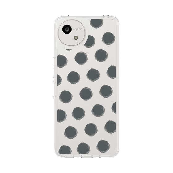 Slim Protection Case［ Original - Favorite Color Polka Dots - Black ］