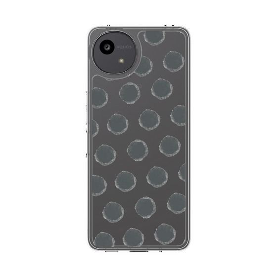 Slim Protection Case［ Original - Favorite Color Polka Dots - Black ］