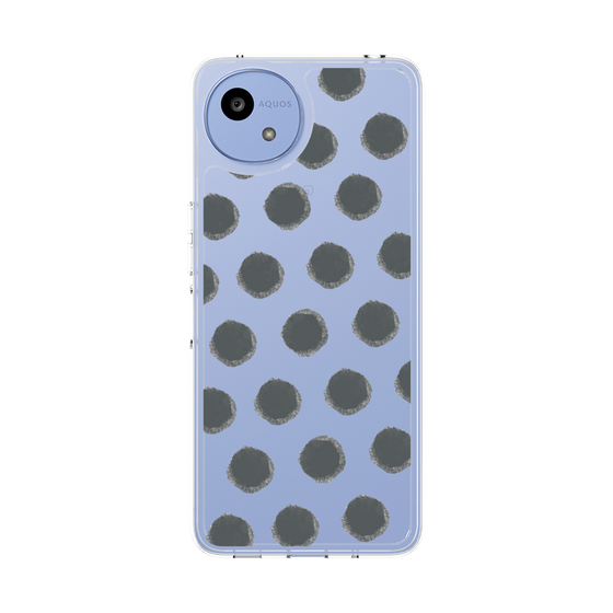 Slim Protection Case［ Original - Favorite Color Polka Dots - Black ］