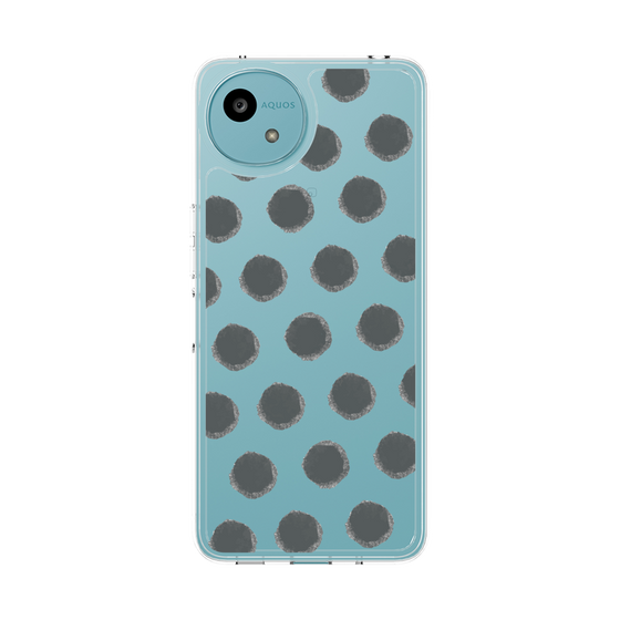 Slim Protection Case［ Original - Favorite Color Polka Dots - Black ］