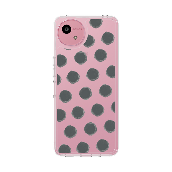 Slim Protection Case［ Original - Favorite Color Polka Dots - Black ］