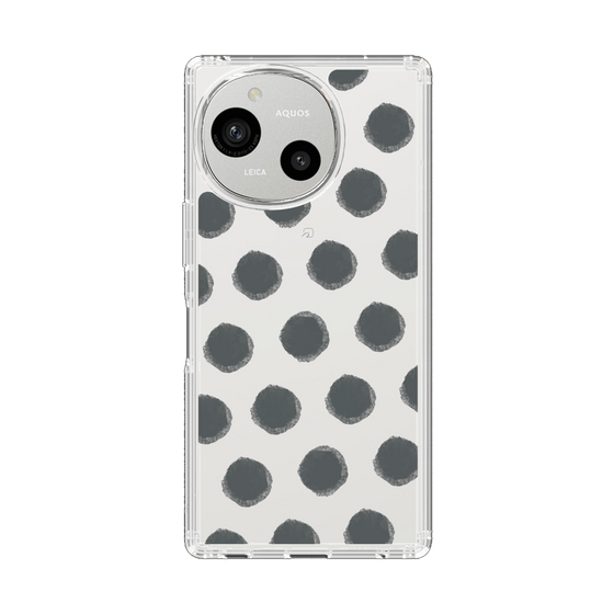 Slim Protection Case［ Original - Favorite Color Polka Dots - Black ］
