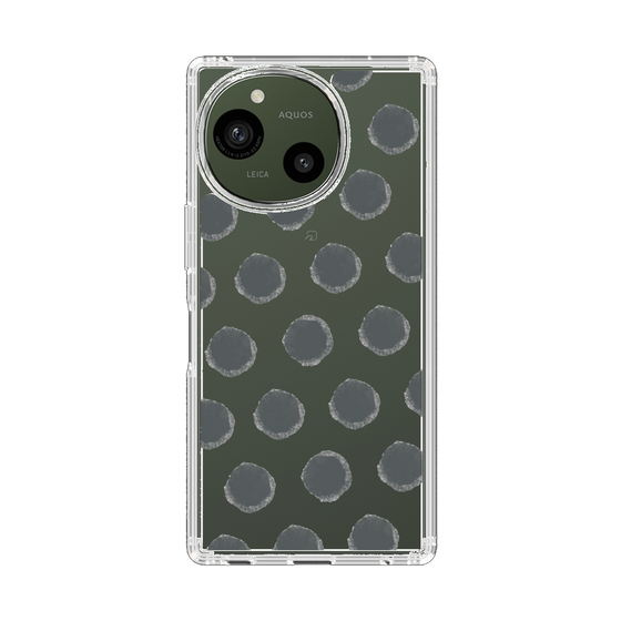 Slim Protection Case［ Original - Favorite Color Polka Dots - Black ］