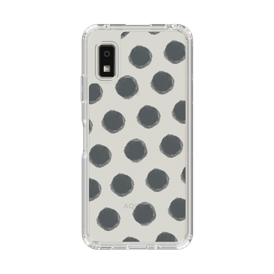 Slim Protection Case［ Original - Favorite Color Polka Dots - Black ］