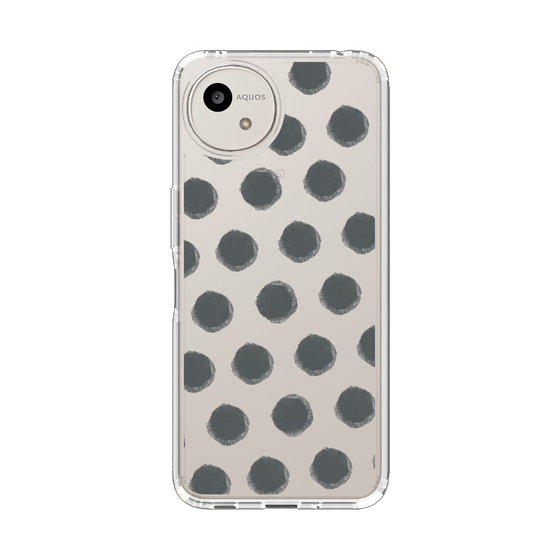 Slim Protection Case［ Original - Favorite Color Polka Dots - Black ］