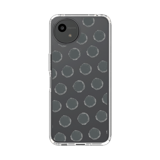 Slim Protection Case［ Original - Favorite Color Polka Dots - Black ］