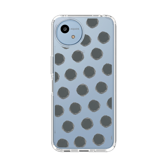Slim Protection Case［ Original - Favorite Color Polka Dots - Black ］