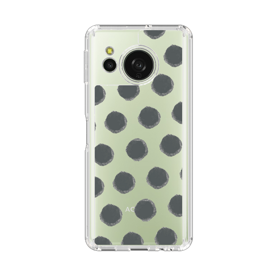 Slim Protection Case［ Original - Favorite Color Polka Dots - Black ］