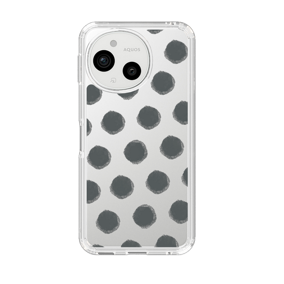 Slim Protection Case［ Original - Favorite Color Polka Dots - Black ］