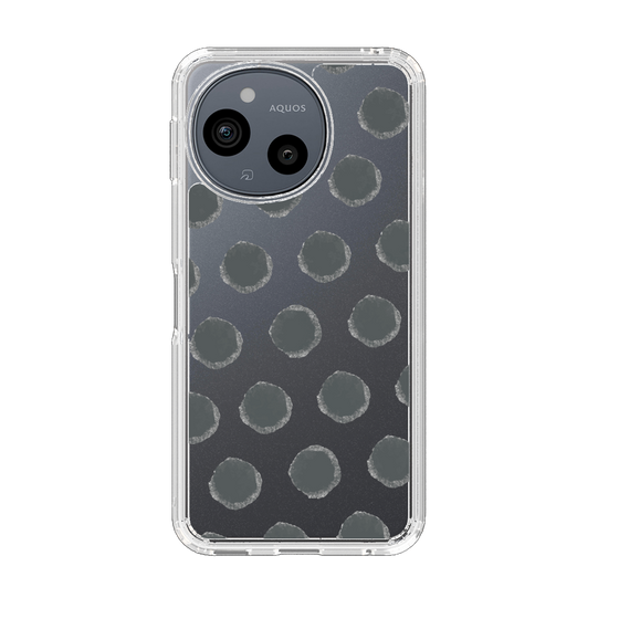 Slim Protection Case［ Original - Favorite Color Polka Dots - Black ］