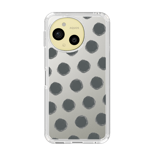 Slim Protection Case［ Original - Favorite Color Polka Dots - Black ］