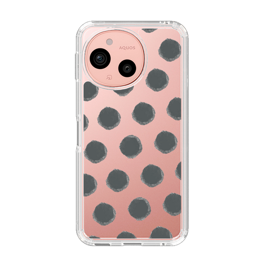 Slim Protection Case［ Original - Favorite Color Polka Dots - Black ］